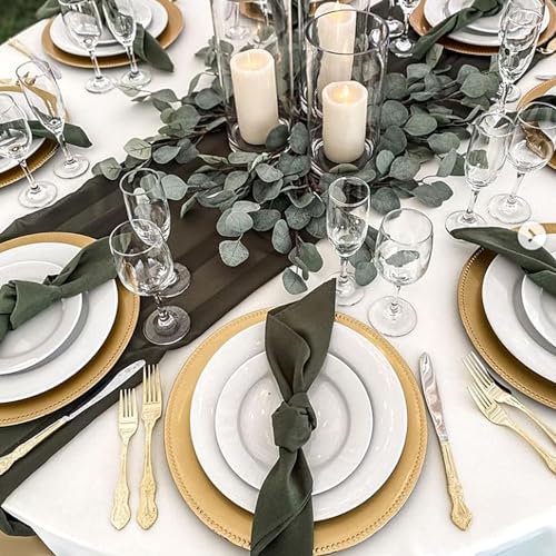50 Pack Gold Beaded Charger Plates 13 Inch Round Decorative Tableware