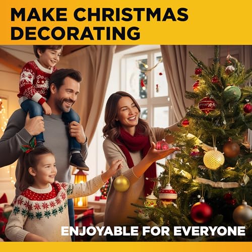 Gold Christmas Ornament Hooks with Snap - 200 Pack Precut String Hangers
