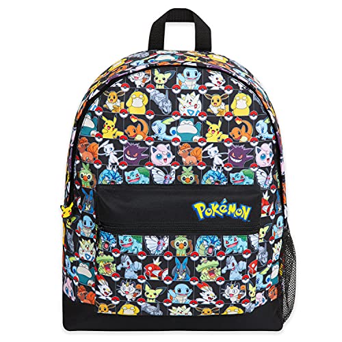 Pokémon Backpack for Kids & Teens - Multi AOP Pikachu & Friends, School & Travel Bag