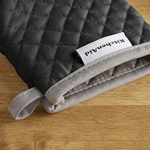 Asteroid Mini Oven Mitts - Heat Resistant Cotton with Silicone Grip, 2 Pack