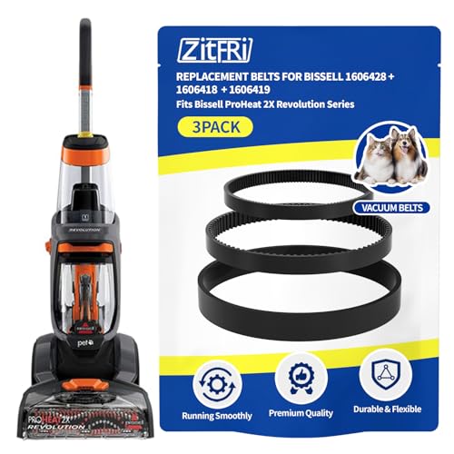 3-Piece Carpet Cleaner Replacement Belt Kit for Multi-Series Cleaners