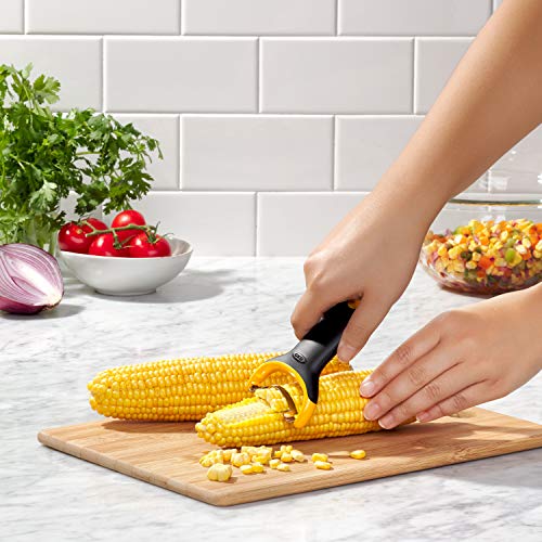 Stainless Steel Corn Peeler & Kernel Stripper with Ergonomic Handle
