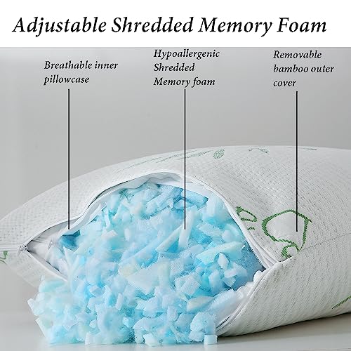 Large 20x54 Full Body Pillow for Adults – Shredded Memory Foam
