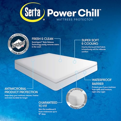 Cooling Waterproof Mattress Protector for Twin XL Beds - Soft & Breathable
