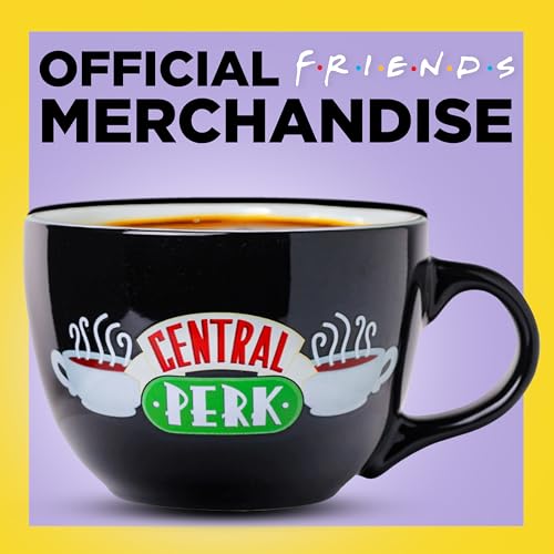 Silver Buffalo Friends Central Perk 24oz Ceramic Mug Pack of 12 - Oversized Coffee Soup