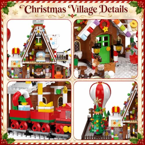 Gingerbread House Christmas Village Building Set Advent Calendar (1750+ Pcs)