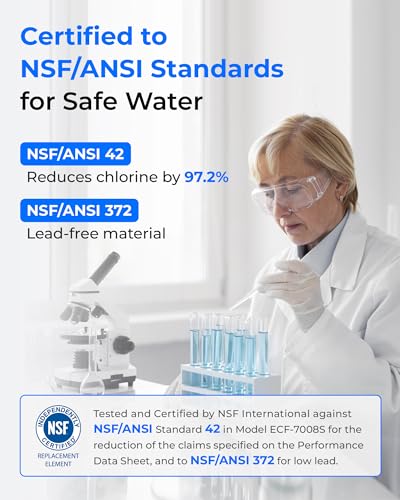 Faucet Water Filter Replacement Cartridges, NSF 42 Certified, 6-Pack