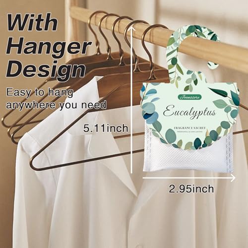 15-Pack Eucalyptus Scented Sachets for Closets, Drawers, and Cars