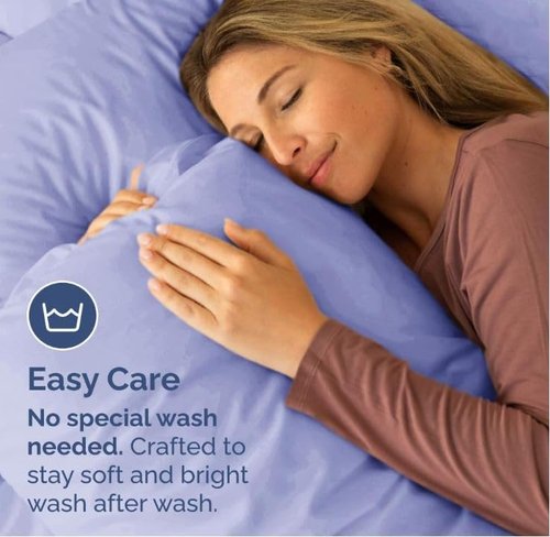 King Pillow Cases by [Brand Name] - Ultra Soft Hotel Quality - Cozy & Wrinkle-Free - Lavender - Set of 2