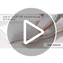 Body Pillow with Satin Cover | 20"x54" OEKO-TEX Certified, Supportive Filling