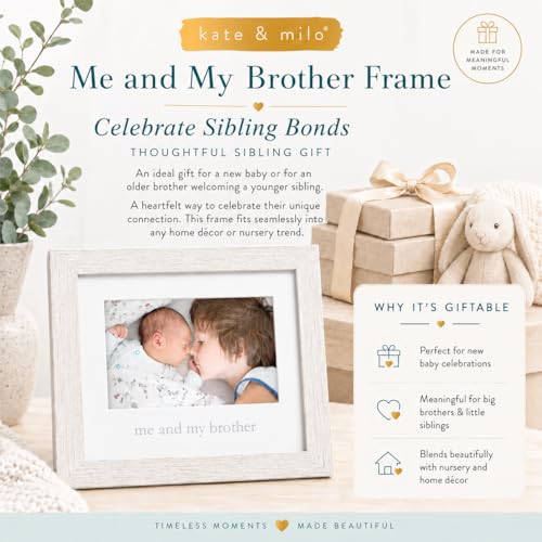 Rustic Me & My Brother Sibling Picture Frame - 4x6 Keepsake Display