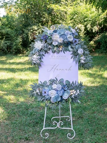 Artificial Wedding Arch Flower Swags, 2-Piece Boho Floral Arrangement Set