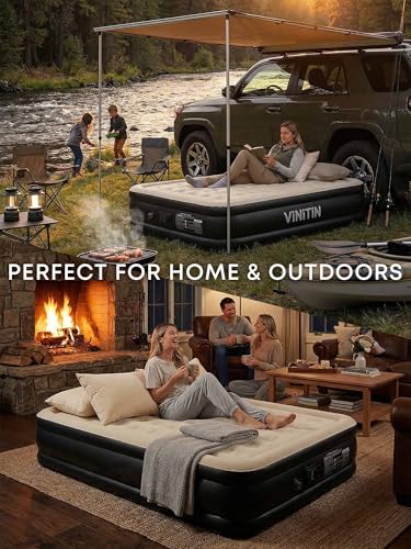 Queen Air Mattress with Built-in Pump - 16" Elevated Inflatable Bed