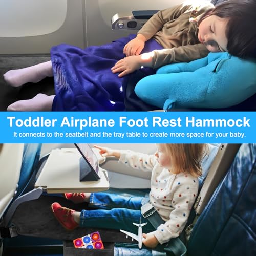 Toddler Airplane Bed and Seat Extender for Flights Travel Footrest