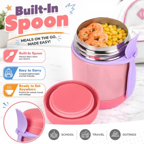 10oz Insulated Food Jar for Hot Food, Leak Proof Stainless Steel Soup Thermo