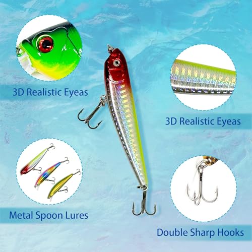 Fishing Advent Calendar 2026 - 24 Days Christmas Countdown Lures Set