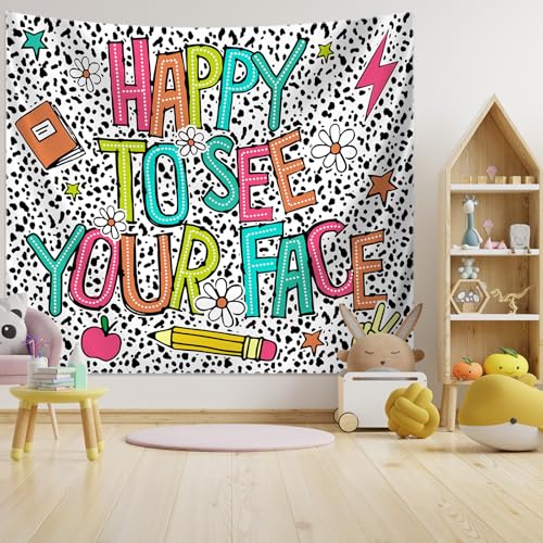 Welcome Boho Classroom Wall Tapestry - 50x60 Back to School Decor