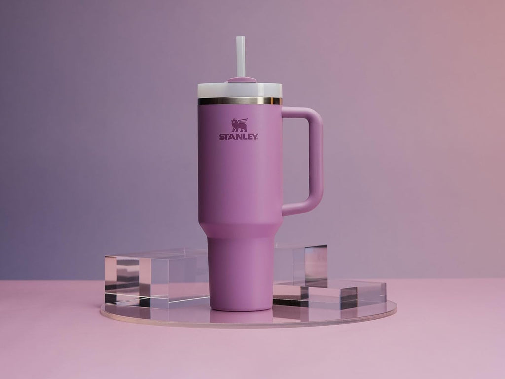 STANLEY Quencher H2.0 Tumbler - 40 oz Insulated Stainless Steel with Handle & Straw | BPA-Free | Lilac