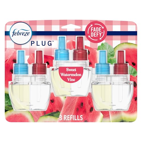 Scented Oil Plug-In Air Freshener Refills - Sweet Watermelon Vine, 3 Pack