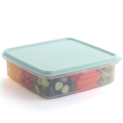 SIGNORA WARE Plastic Storage Container with Lid – 3L Cupcake Carrier – Leakproof Cookie Container Airtight – BPA-Free Plastic Container with Lid for Food Storage, Meal Prep, Leftovers, Cupcakes