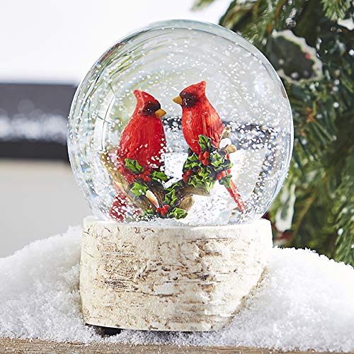 Raz 5.5" Cardinal Snow Water Globe with Music