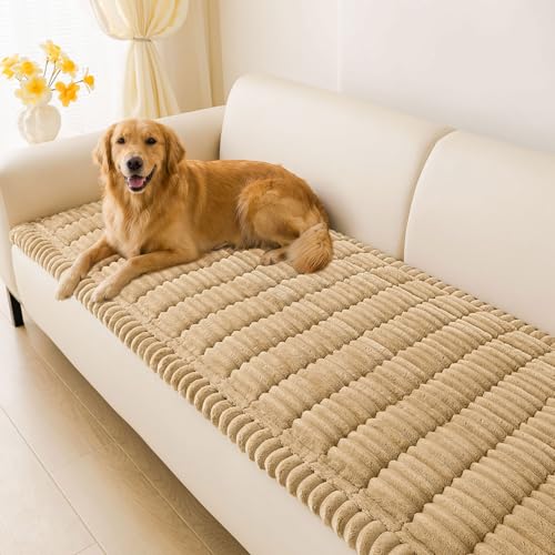 hyha Couch Cover for Dogs, Washable Non Slip Plush Flannel Sofa