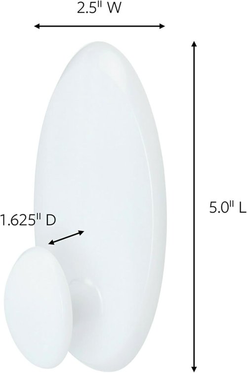 Command Clothes Hanger - Holds Up to 7.5 lbs | Fits 3 Plastic or 7 Metal Hangers - Ideal for Laundry Room & Closet Storage