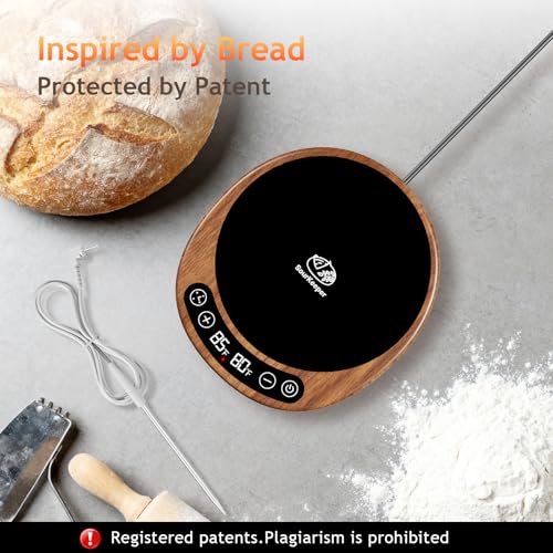 Sourdough Starter Warmer with Temperature Probe and 24-Hour Timer
