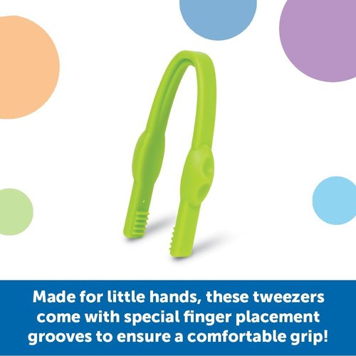 Learning Resources Easy-Grip Tweezers - Montessori Fine Motor Skills Tool for Kids | Sensory Bin Essential