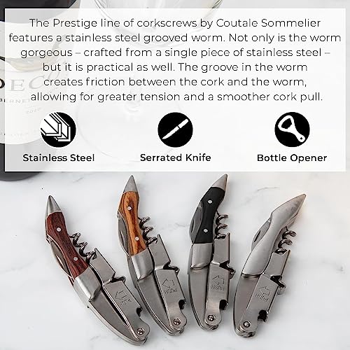 Infun Prestige French Patented Spring-Loaded Double Lever Wine Bottle Opener