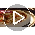 Perforated Nonstick Carbon Steel Pizza Pan with Cutting Guides, 15.75-Inch