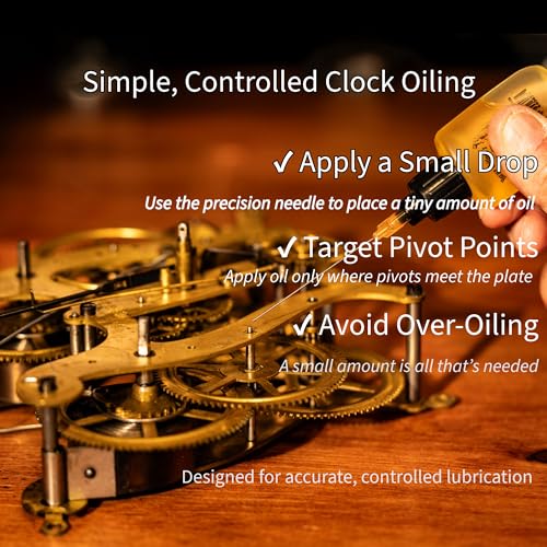 Synthetic Clock Oil for Mechanical Movements – 15ml with Precision Needles