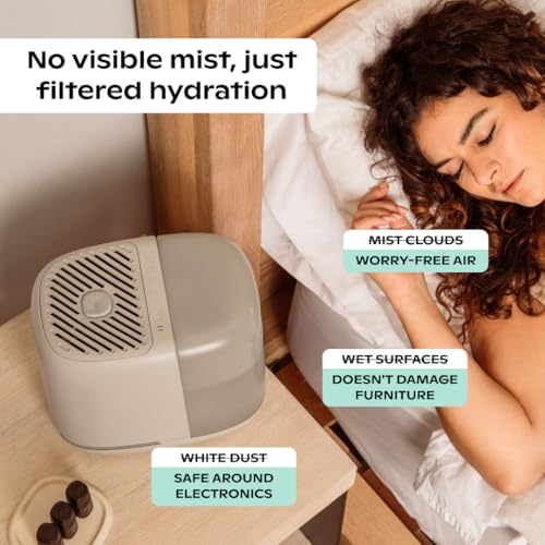 Bedside Humidifier 2.5L with Reading Light, White Noise & Aroma