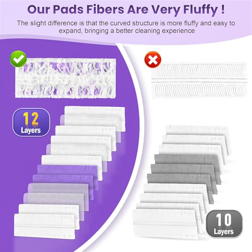 Chyodi 12 Pack Disposable Power Mop Refills for Swiffer Power Mop PM 12