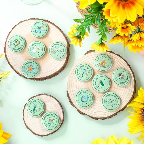Camping Merit Badge Pins for Bachelorette Party Favors and Bridal Showers