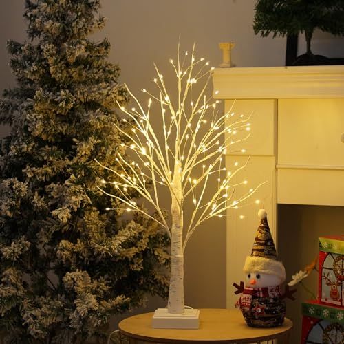 144 LED Fairy Birch Tree Light with Timer - USB & Battery Powered