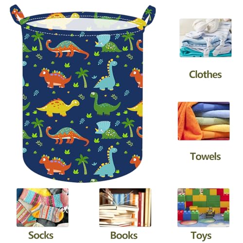 Collapsible Dinosaur Laundry Hamper - Foldable Toy Storage Bin