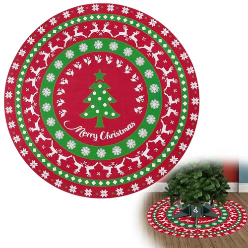 30-Inch Christmas Tree Stand Mat - Absorbent Non-Slip Floor Protector