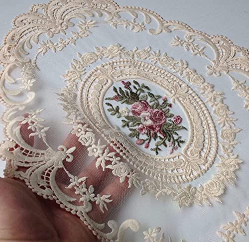 12 Pack Vintage Lace Placemats - Elegant Crochet Doilies for Home & Events