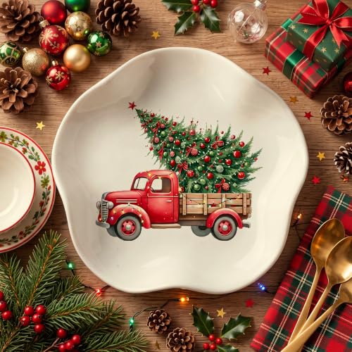 Acellegic Red Truck Ceramic Spoon Rest 5.3 Inch – Stove Top Countertop