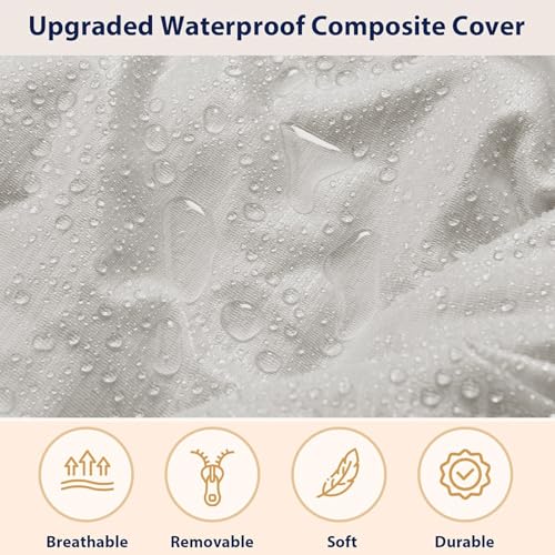 5FT Faux Fur Bean Bag Chair Cover - Waterproof Storage Beanbag for Adults