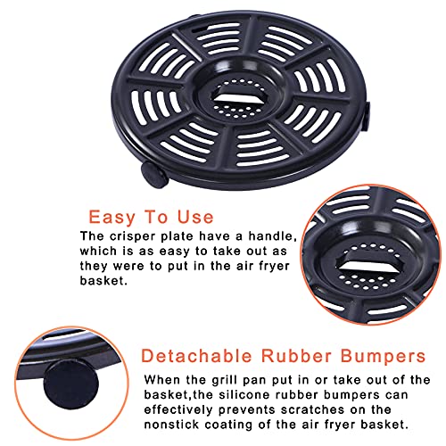 4QT Air Fryer Basket and Crisper Plate Non-Stick Replacement Part