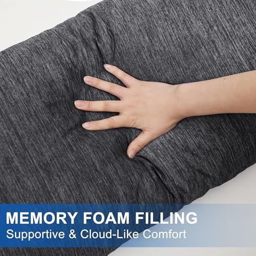 Cooling Body Pillow - 20x60 Inch Memory Foam for Side Sleepers