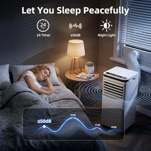 Portable Air Conditioner 3-in-1 Unit with Remote Control and Sleep Mode