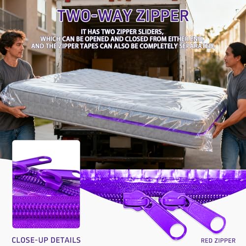 Heavy Duty Mattress Bag - 6 Mil Waterproof & Tear-Resistant, Full Size