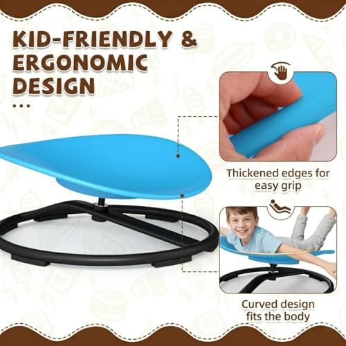 360° Sensory Spinning Chair for Kids, Heavy Duty Balance & Focus Toy