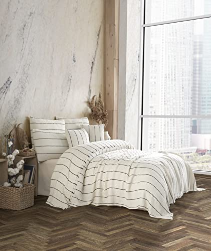 Oversized 100% Organic Cotton 4-Layer Muslin Bedspread - Natural Ivory