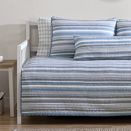 Cotton Reversible Daybed Cover Set with Matching Shams & Pillow Cover