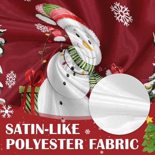 Nesphy Snowman Winter 4 Pack Valances 18x52 in - Christmas Window Decor