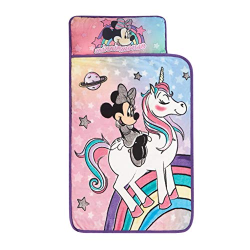 Minnie Mouse Toddler Nap Mat with Built-in Pillow, 26x46 Inches